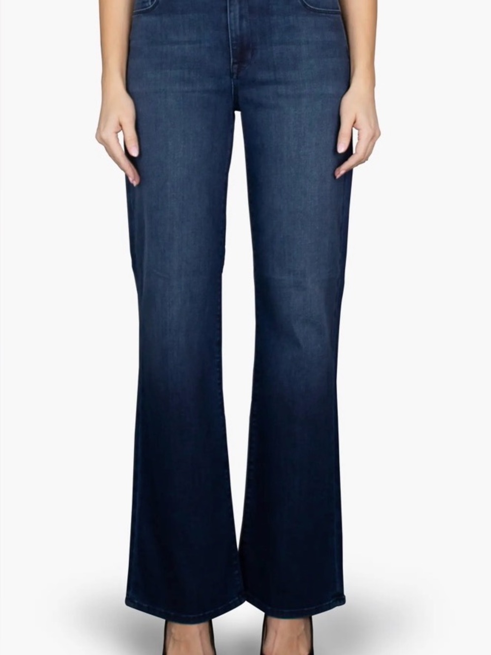 NWOT Fidelity Dark Indigo Katie Trouser High Classic Flare